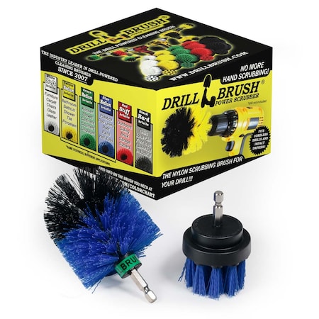 Drillbrush Pool Supplies - Drill Brush - MINI and 2-inch Spin Brush Maintenance B-S-2M-QC-DB